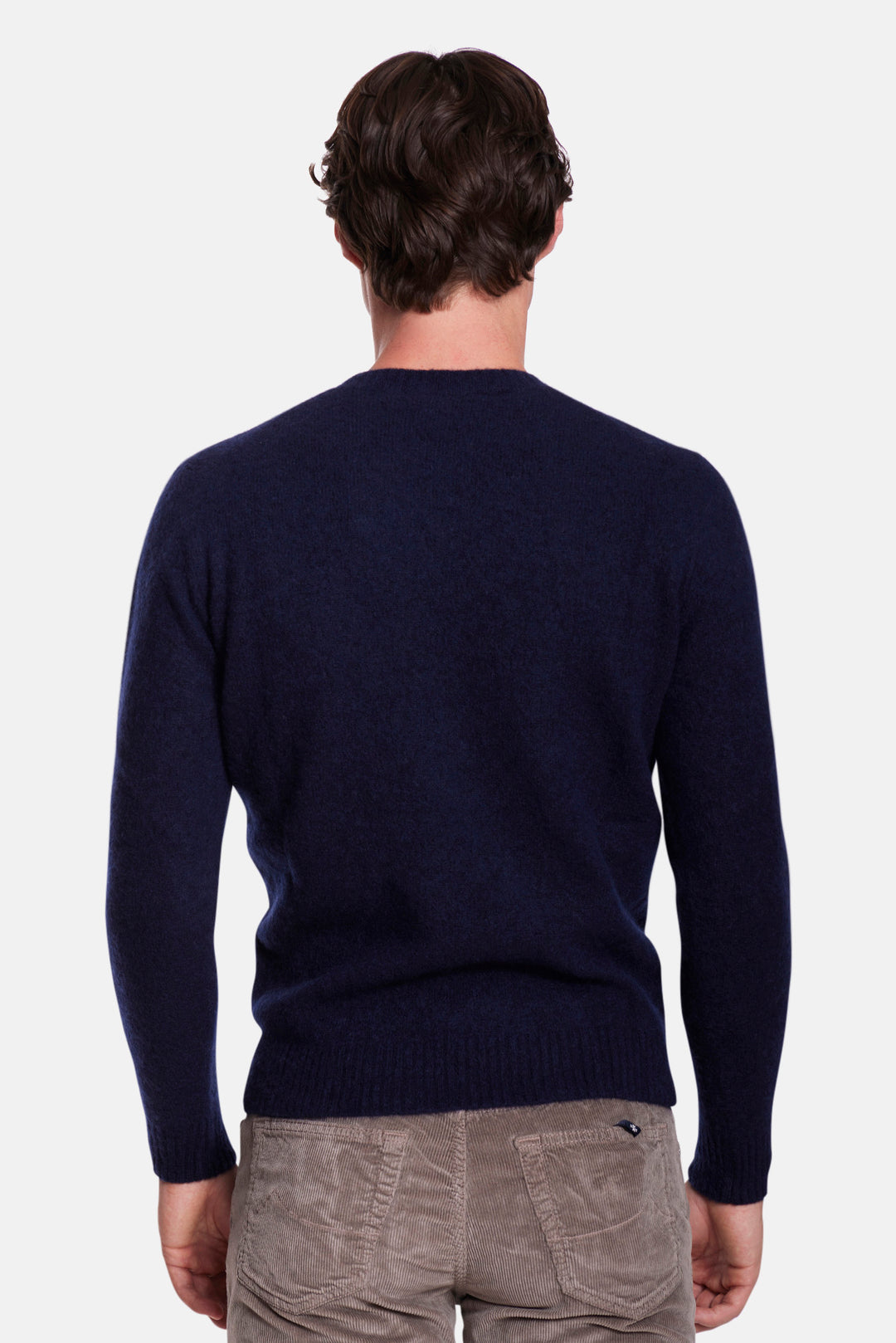 Cashmere Silk Crewneck Navy