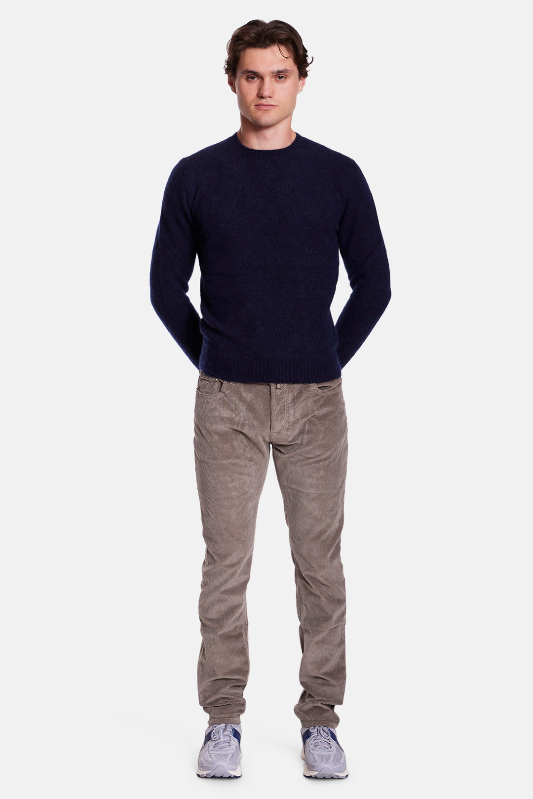 Cashmere Silk Crewneck Navy