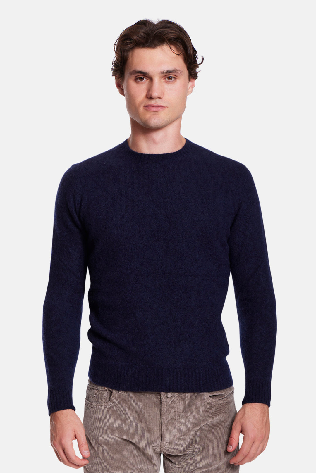 Cashmere Silk Crewneck Navy