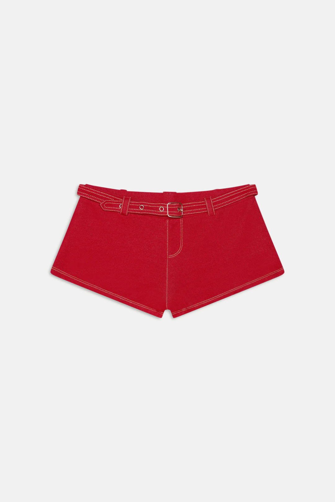 Wrangler Denim Short Red Denim