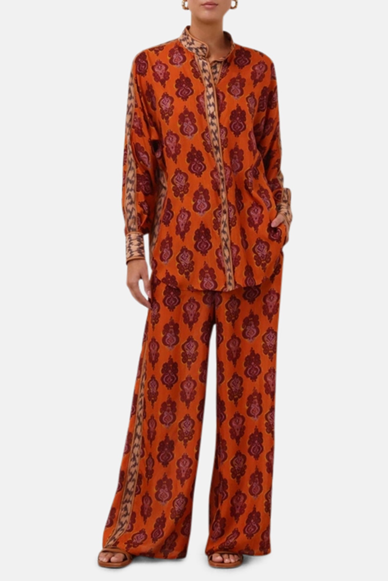 Zimmermann Wylie Relaxed Pant Sunset – blueandcream