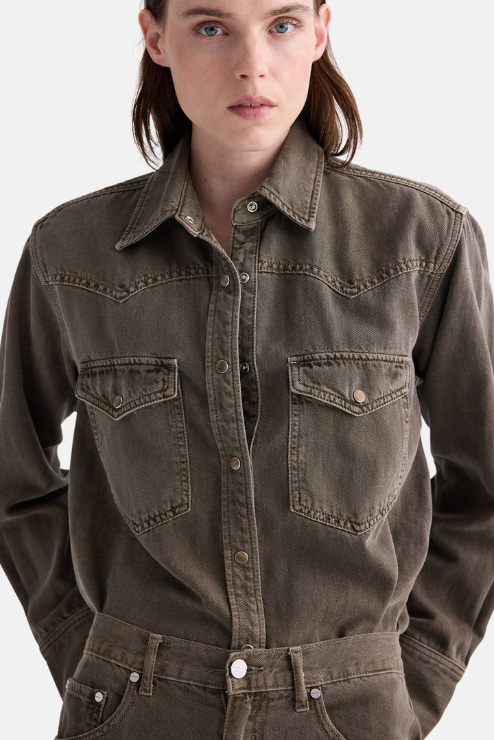 Yellowstone Shirt in Natural Denim Slate