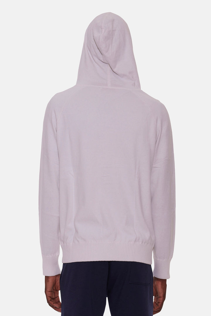 Luke Zip Hoodie Laser White