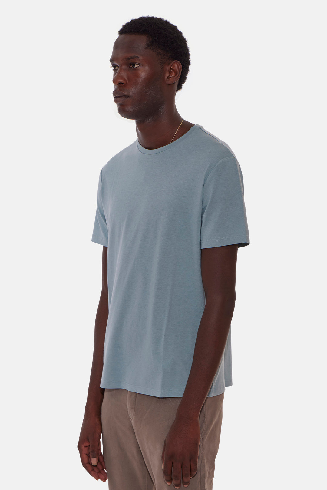 Luxe Jersey Tee Patina Blue