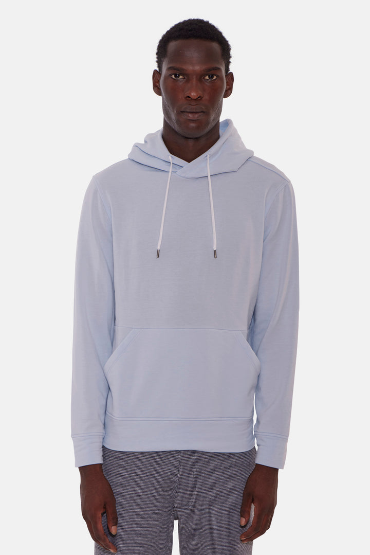 Mad Pullover Hoodie W Pockets Baby Blue