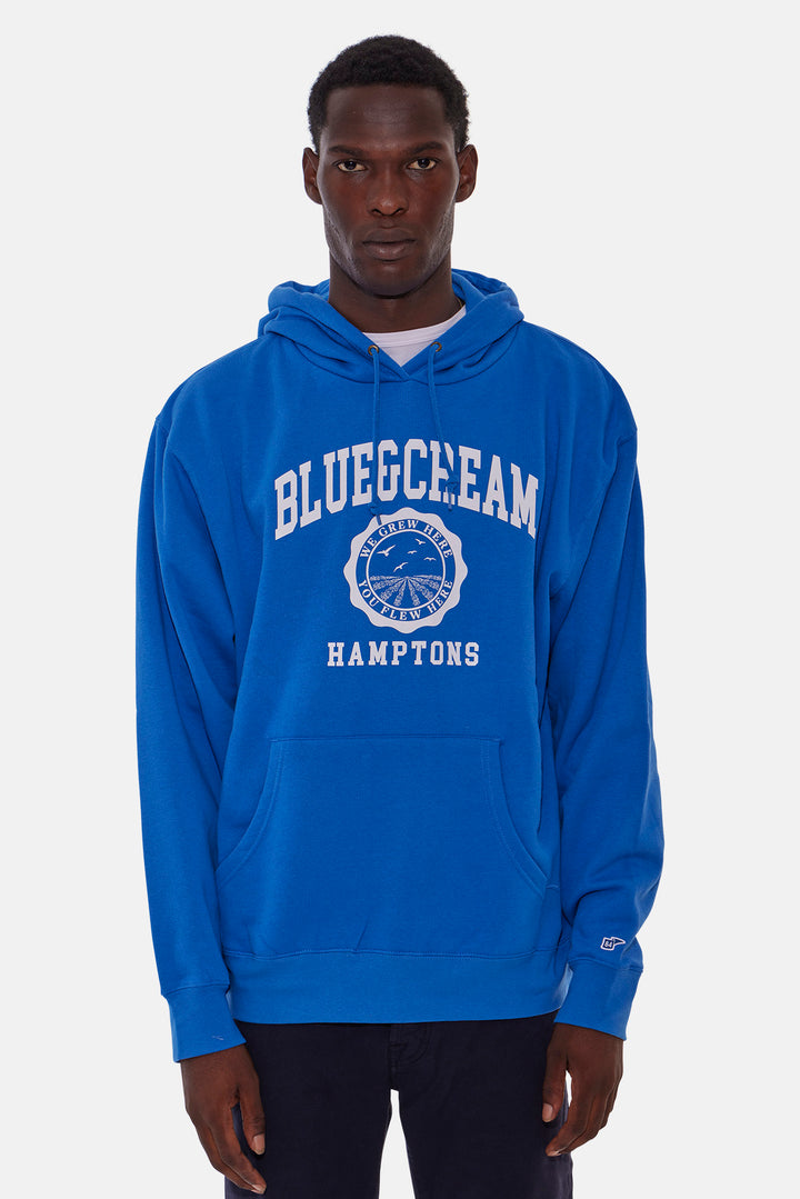 Hamptons We Grew Here Hoodie Blue