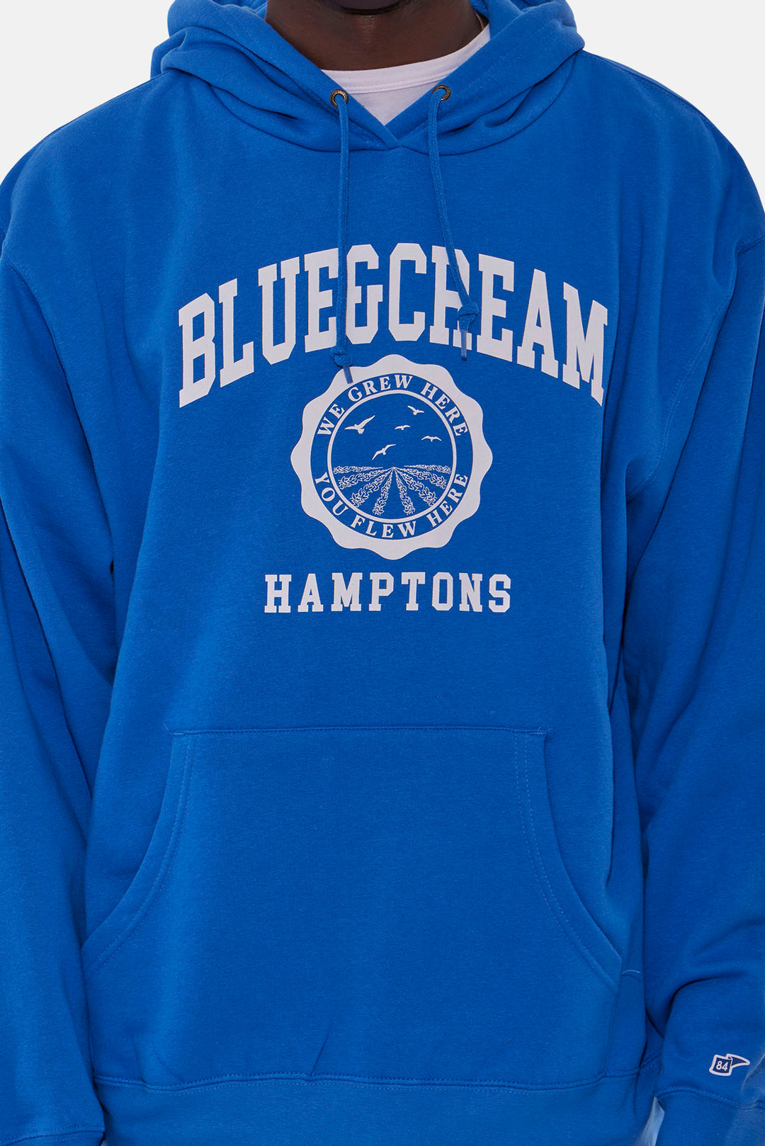 Hamptons We Grew Here Hoodie Blue