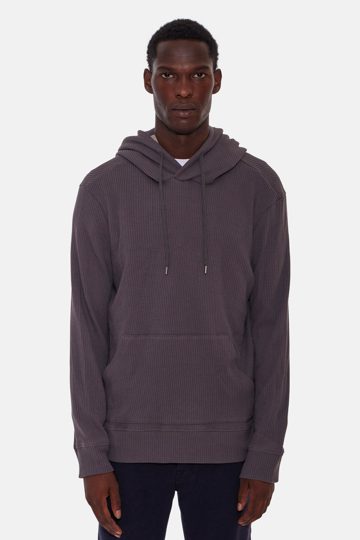 Waffle Hoodie Charcoal