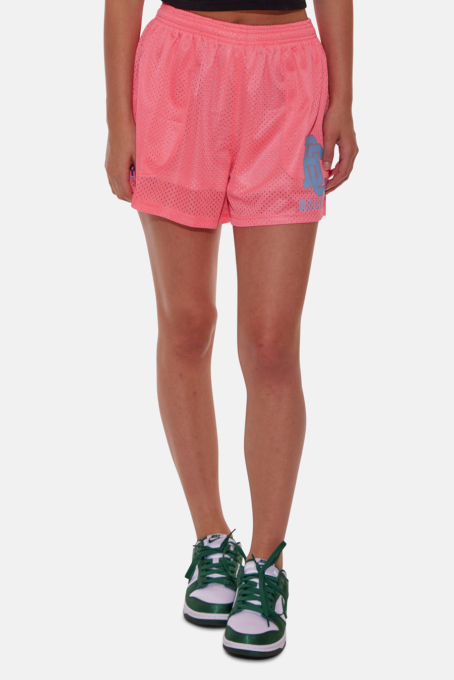 Blue&Cream Women's Mesh Shorts Hot Pink