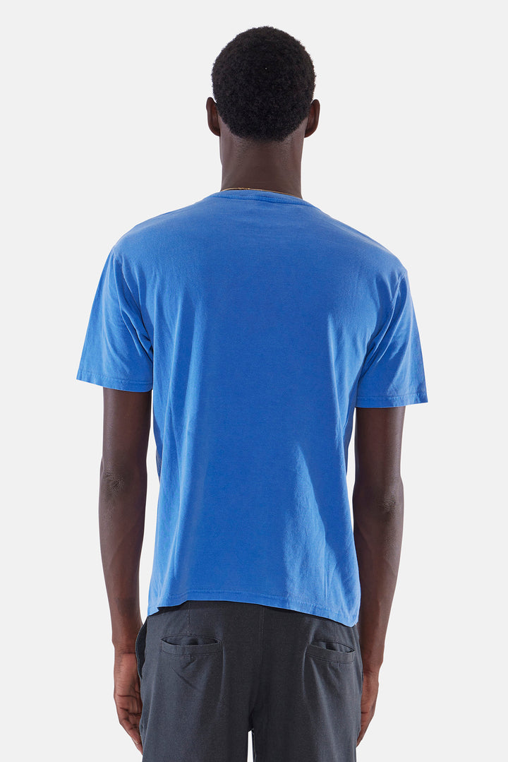 Hamptons We Grew Here Tee Blue