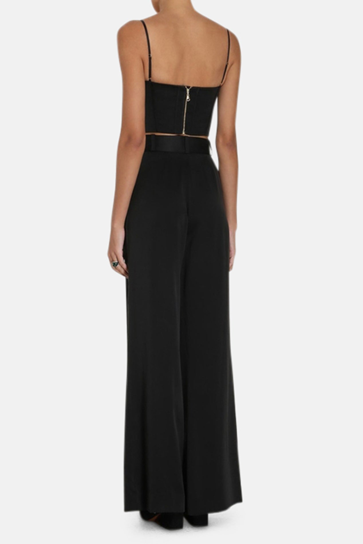 Zimmerman Silk Corset Top Black – blueandcream