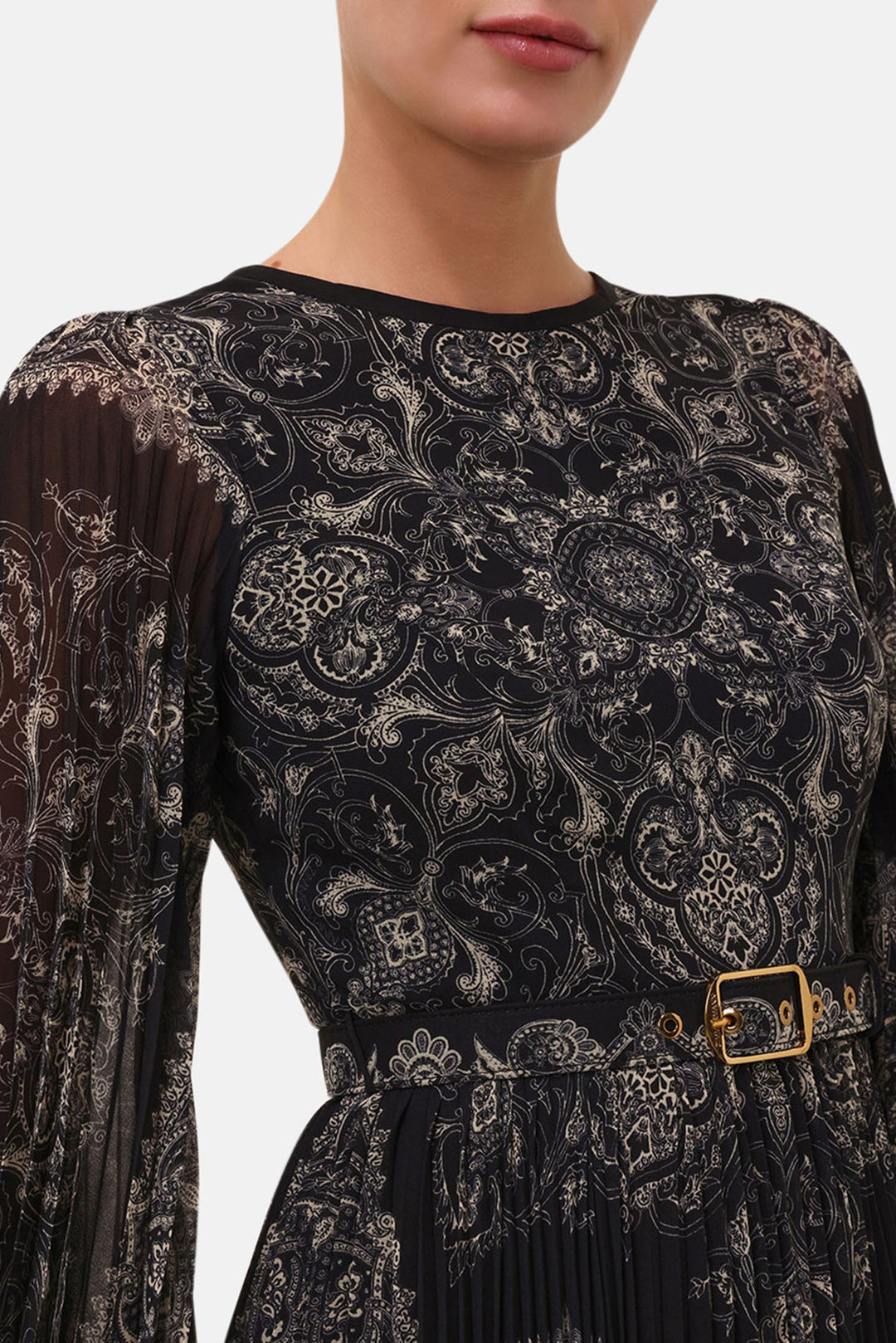 zimmermann sunray long sleeve midi dress sunray long sleeve midi