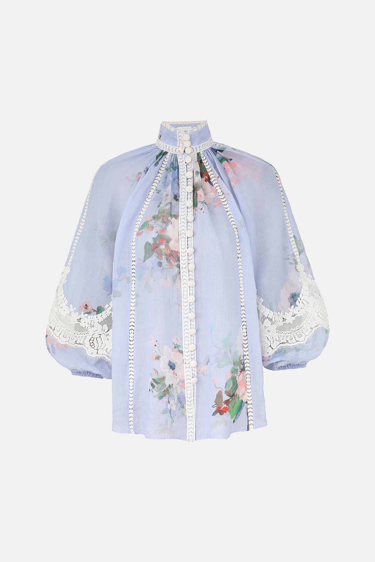keito様★ルシェルブルーFlower Embroidery Blouse LE CIEL BLEU（ルシェルブルー）の「フラワージャカードブラウス
