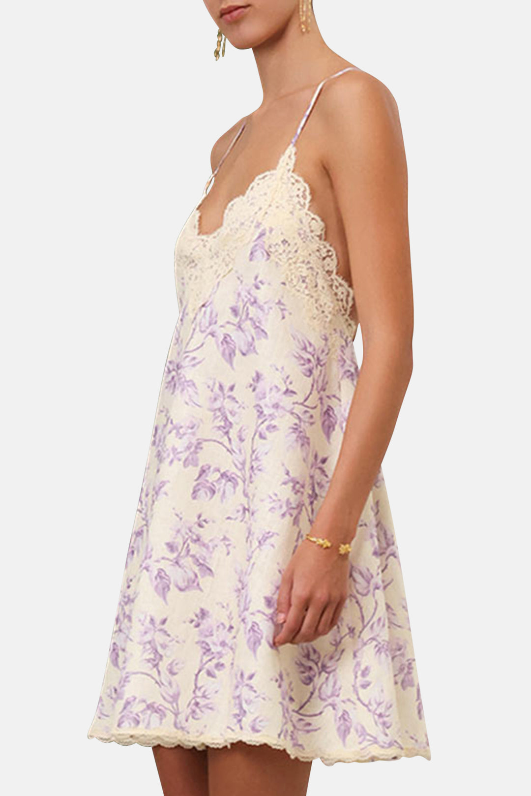 Zimmerman Halliday Swing Mini Dress Yellow/Lilac Floral blueandcream Zimmerman Halliday Swing Mini Dress Yellow/Lilac Floral blueandcream