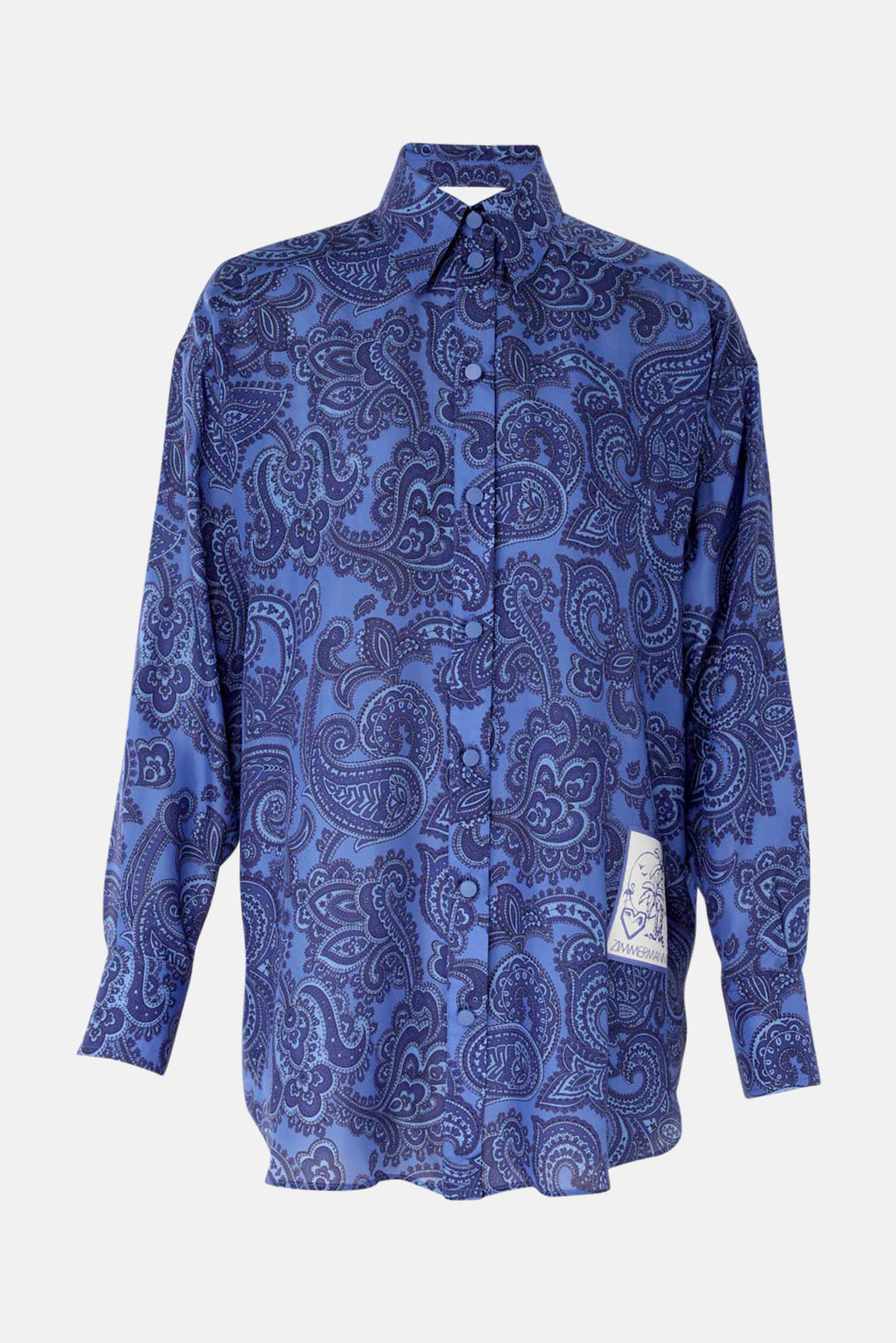 Ottie Relaxed Shirt Blue Paisley