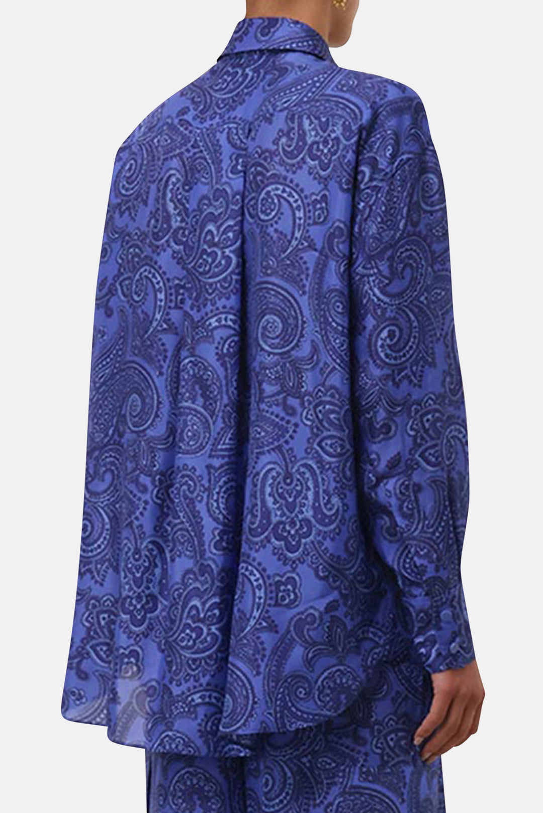Ottie Relaxed Shirt Blue Paisley