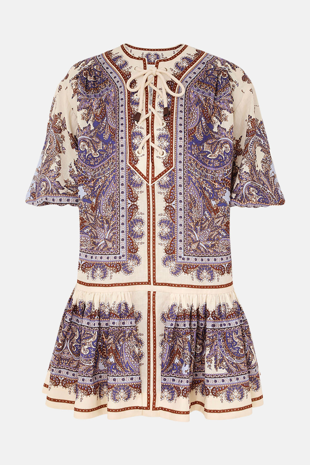 Zimmerman Ottie Eyelet Mini Dress Purple Paisley – blueandcream Zimmerman Ottie Eyelet Mini Dress Purple Paisley – blueandcream