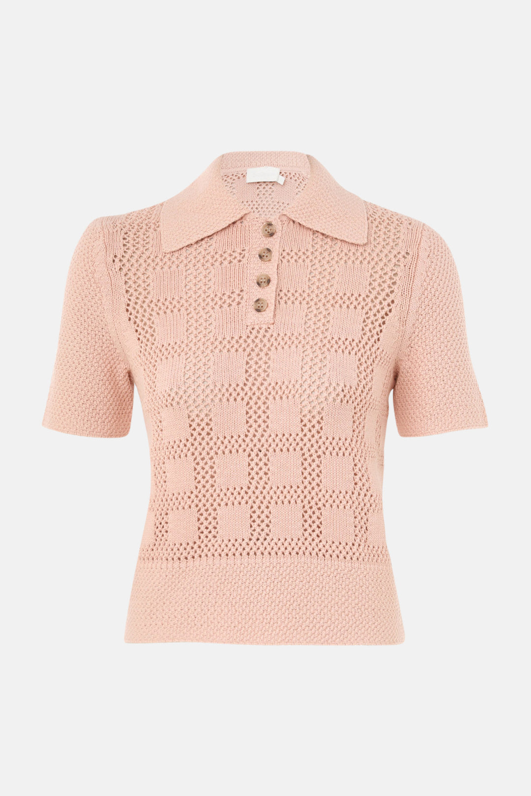 Waverly Polo Top Dusty Pink