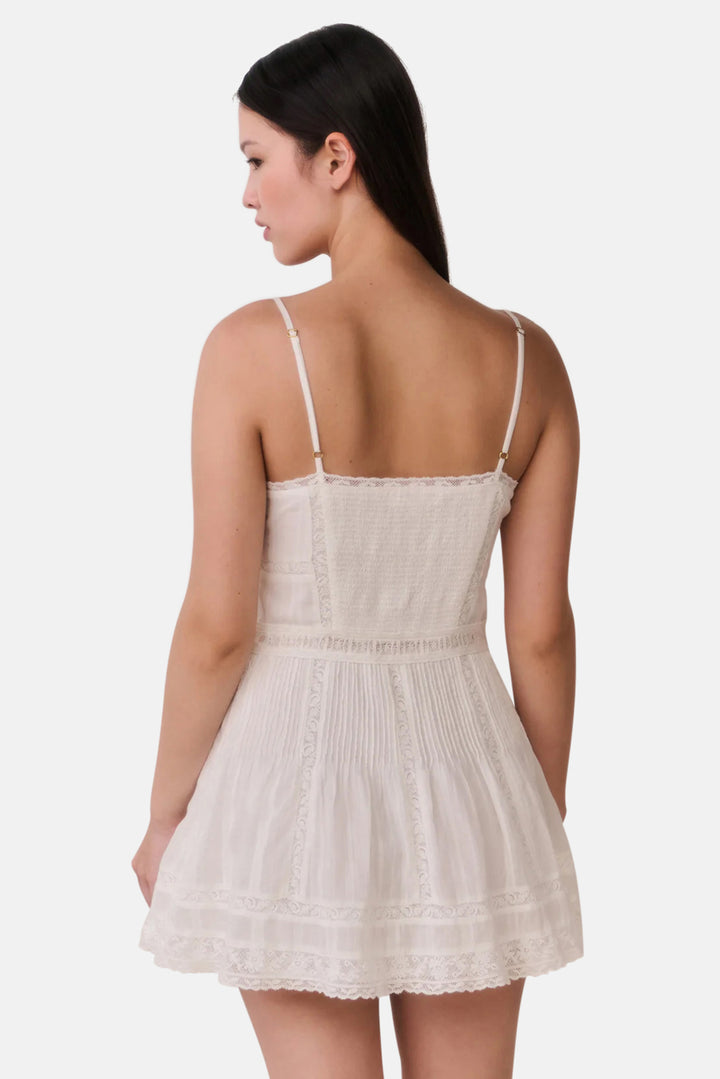 Zirelle Cotton Victorian Mini Dress White