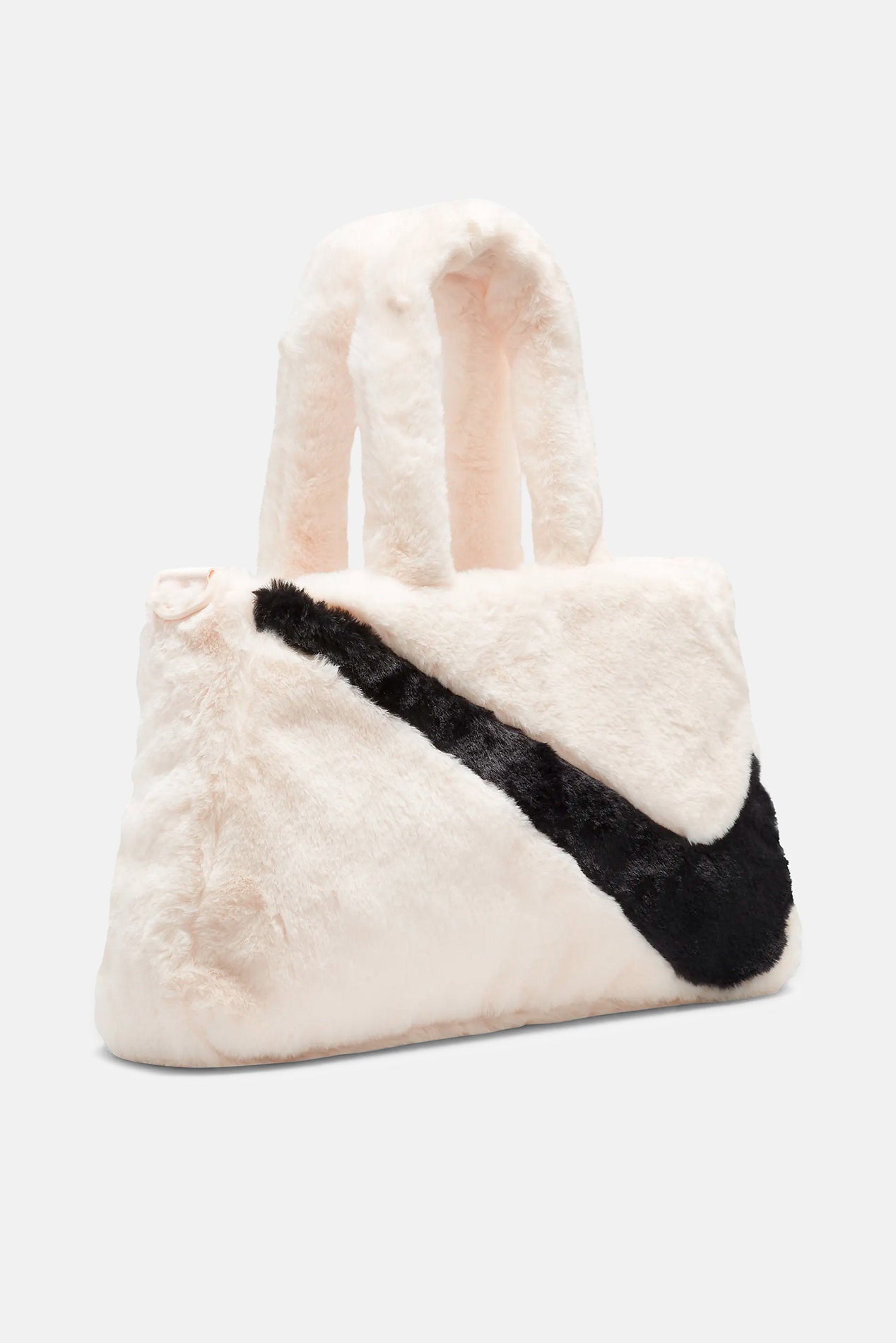 Faux Fur Tote Bag Ice Guava/Black – blueandcream