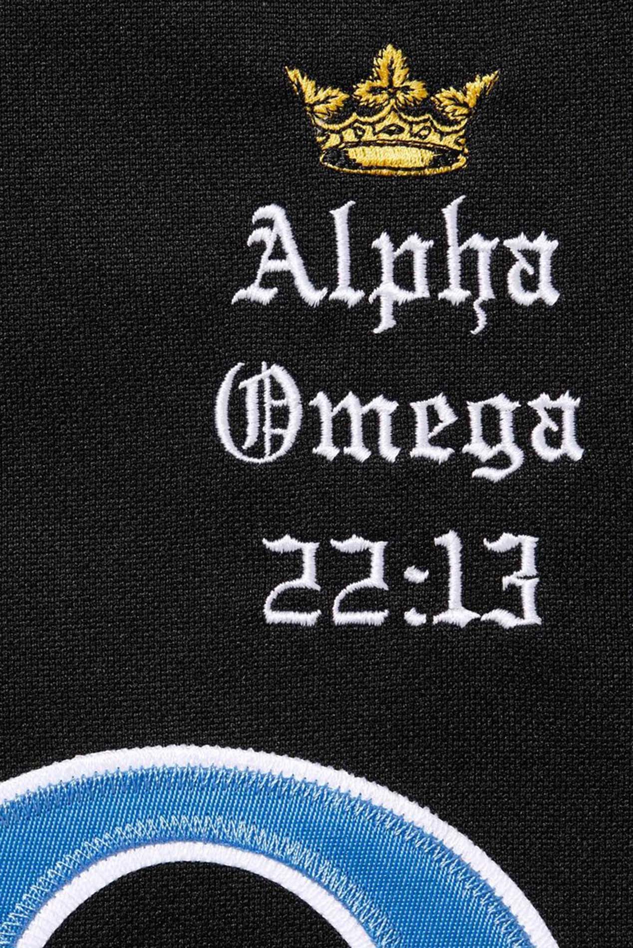 Alpha Omego Baseball Jersey Black – blueandcream