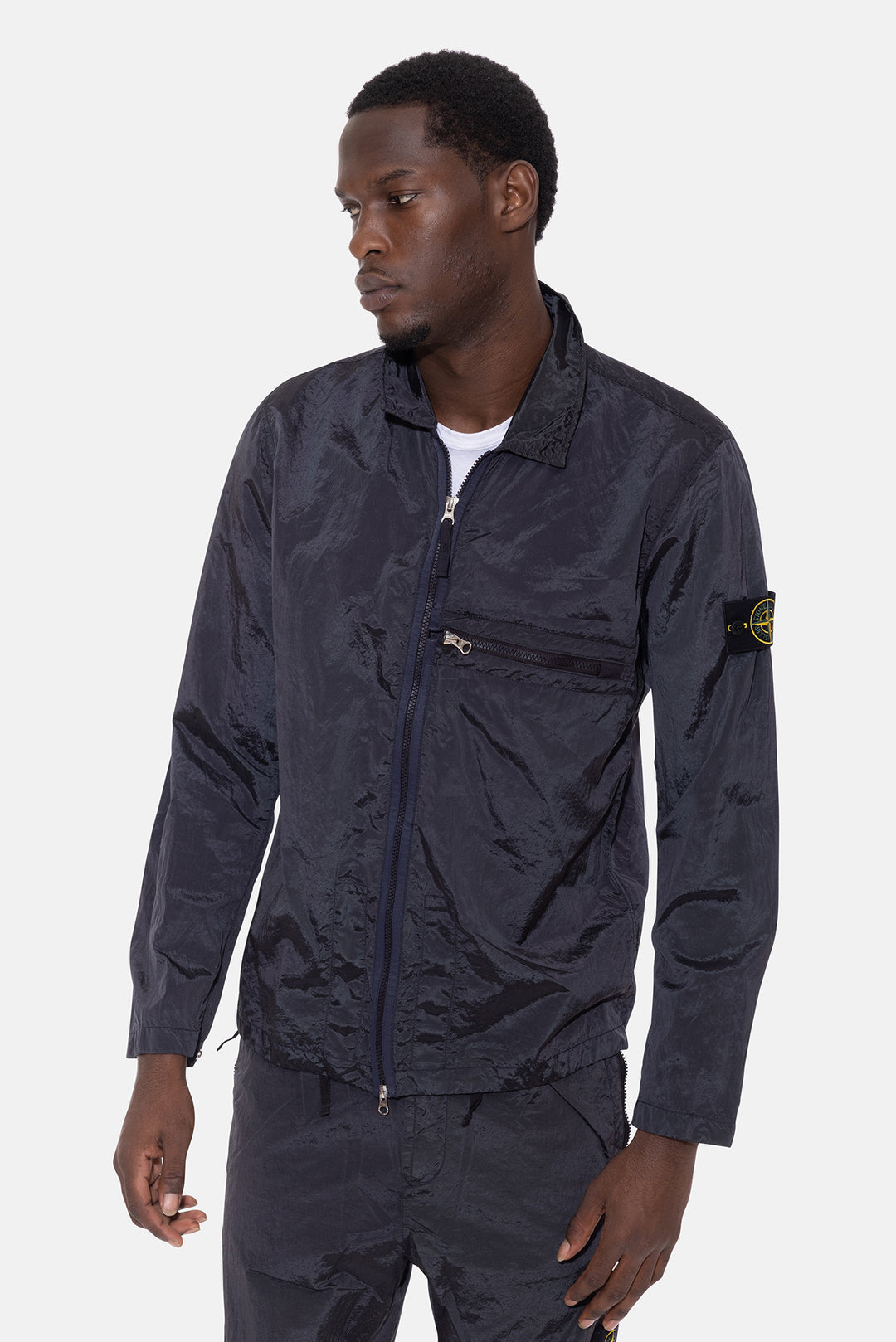 ECONYL Nylon Metal Overshirt Charcoal