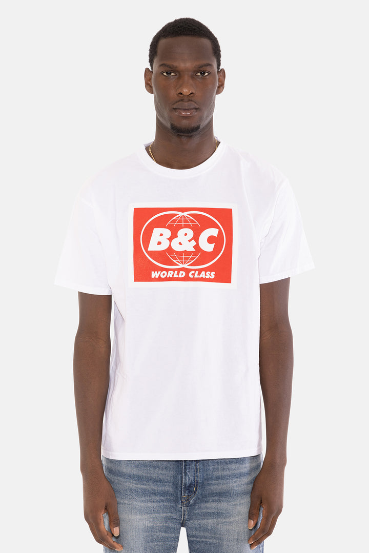 B&C World Class Tee White