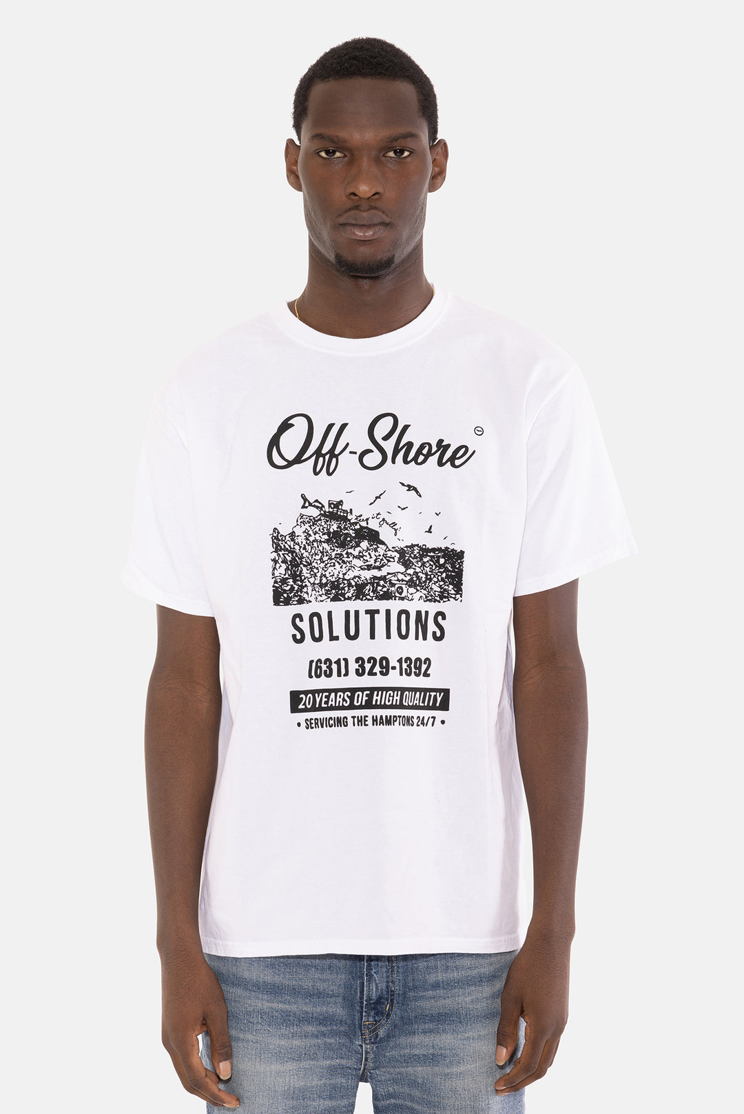 Off Shore Tee White