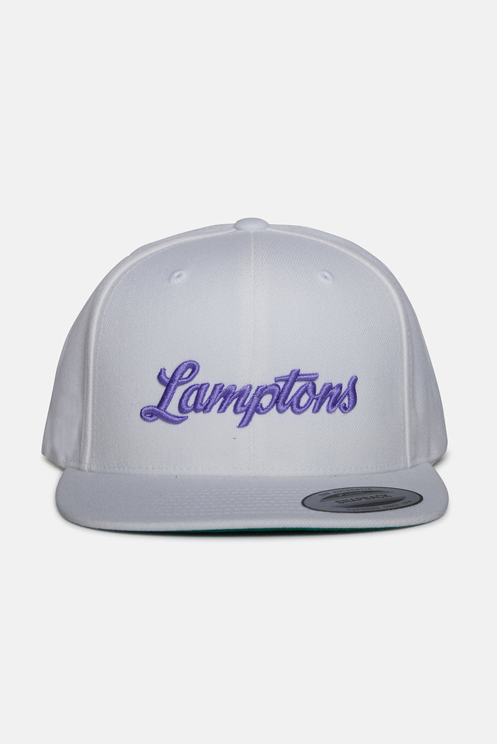 Lamptons Snapback White/Purple