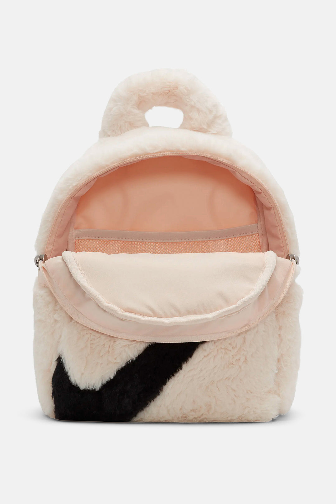 Faux Fur Mini Backpack Guava