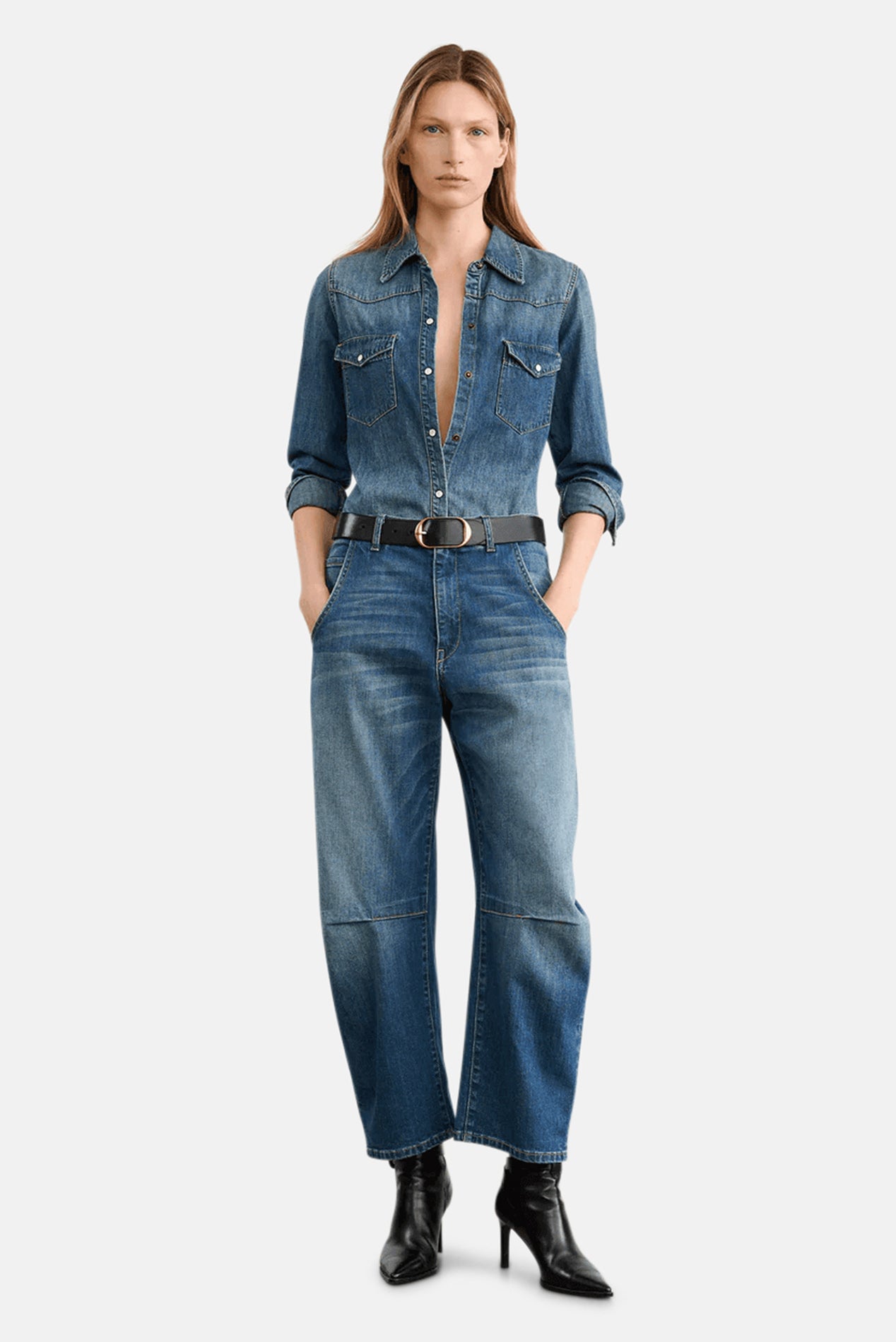 Nili Lotan Emerson Jean Classic Wash – blueandcream