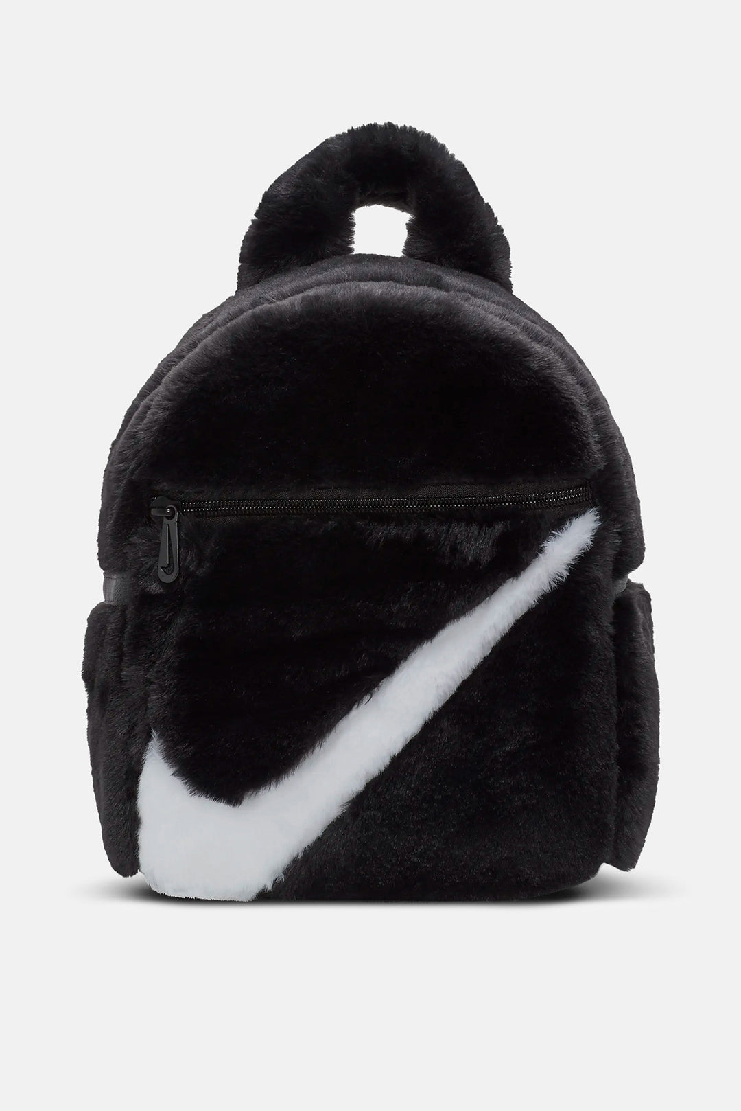 black faux fur mini backpack Faux Fur Mini Backpack Black