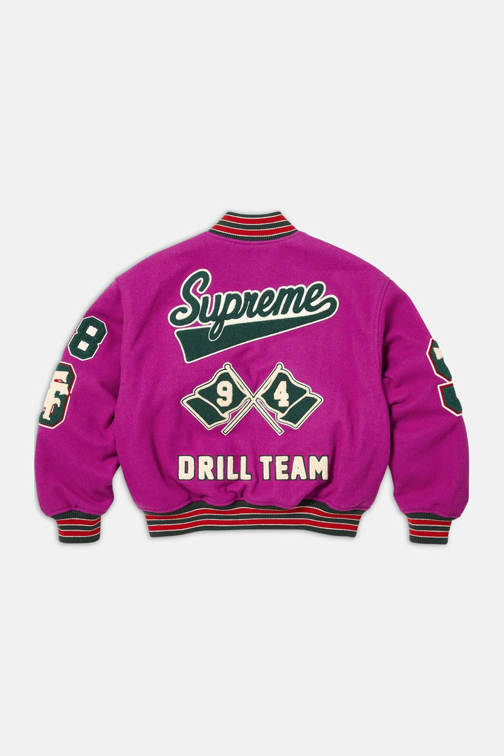 Drill Team Varsity Jacket Magenta