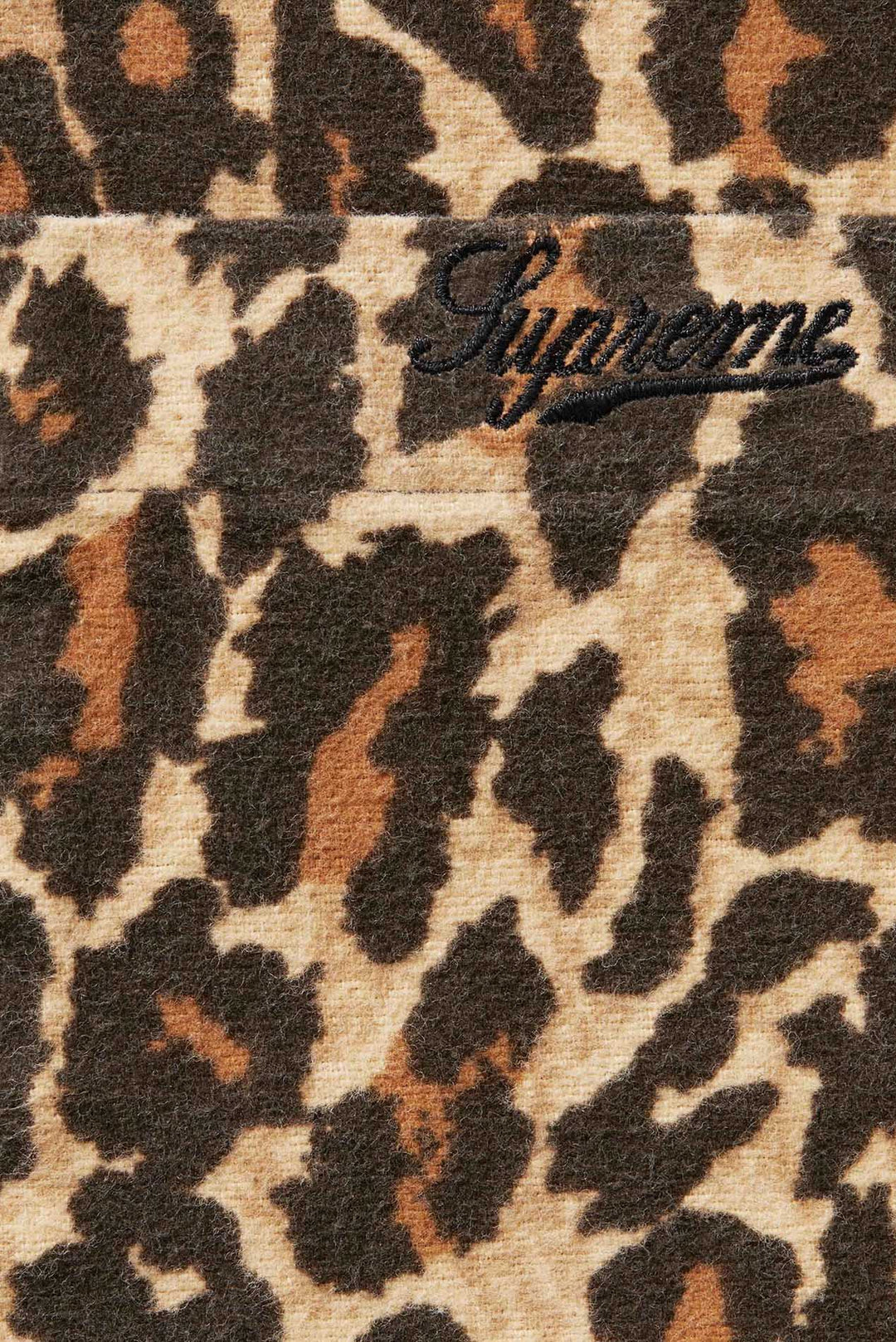 Leopard Flannel Pajama Shirt Tan
