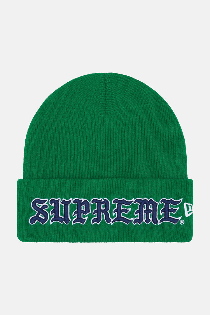 Old English Beanie Green
