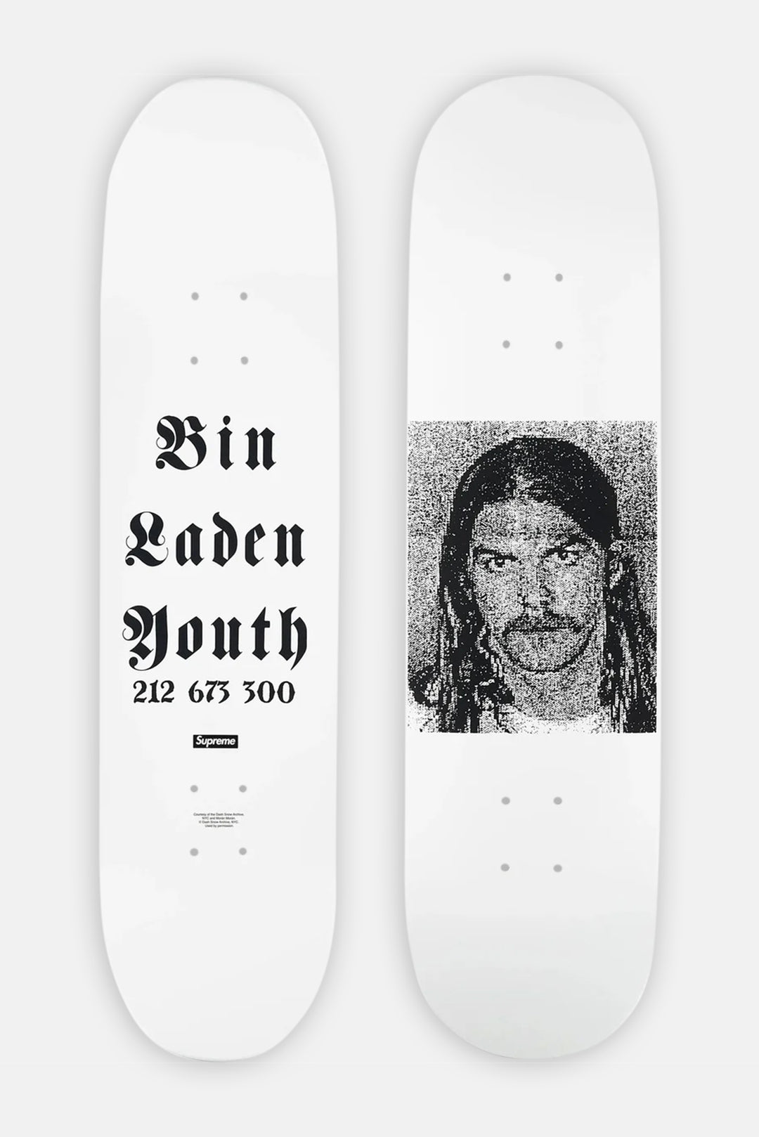 Dash Snow Skateboard Deck White