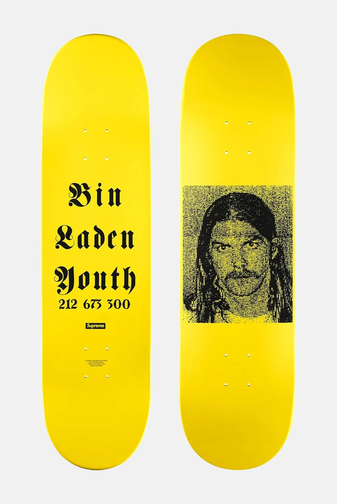 Dash Snow Skateboard Deck Yellow