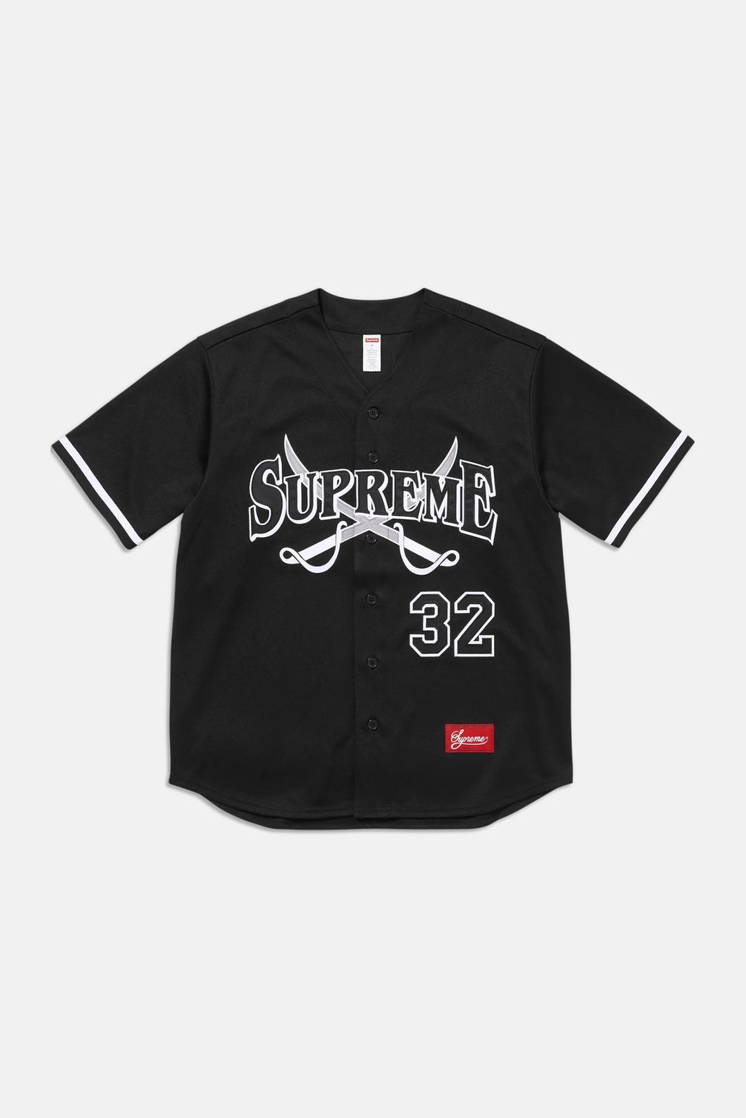 Swords Baseball Jersey Black