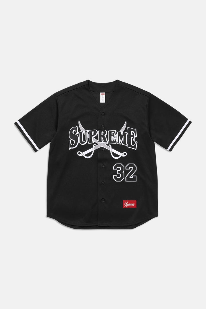 Swords Baseball Jersey Black