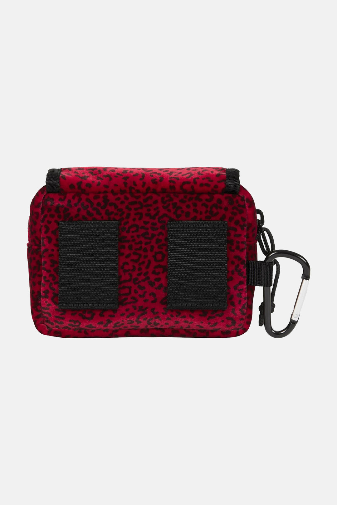 Velvet Mini Pouch Red Leopard