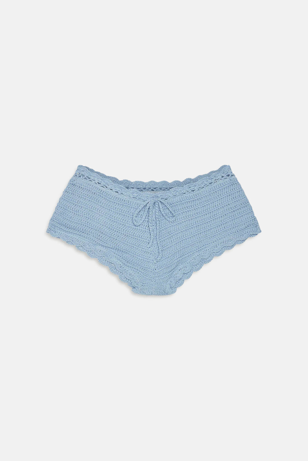 Genevieve Crochet Boy Shorts Blue Jay