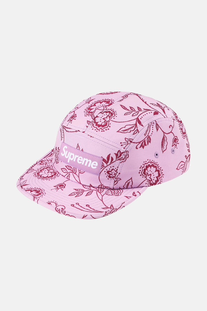 Floral Jacquard Camp Cap Lavender