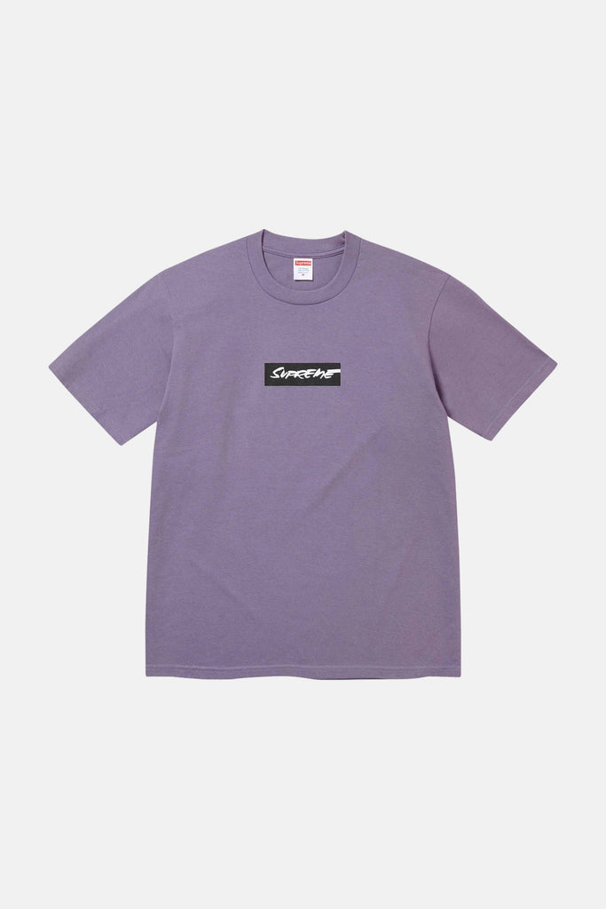 Futura Box Logo Tee Dusty Purple – blueandcream