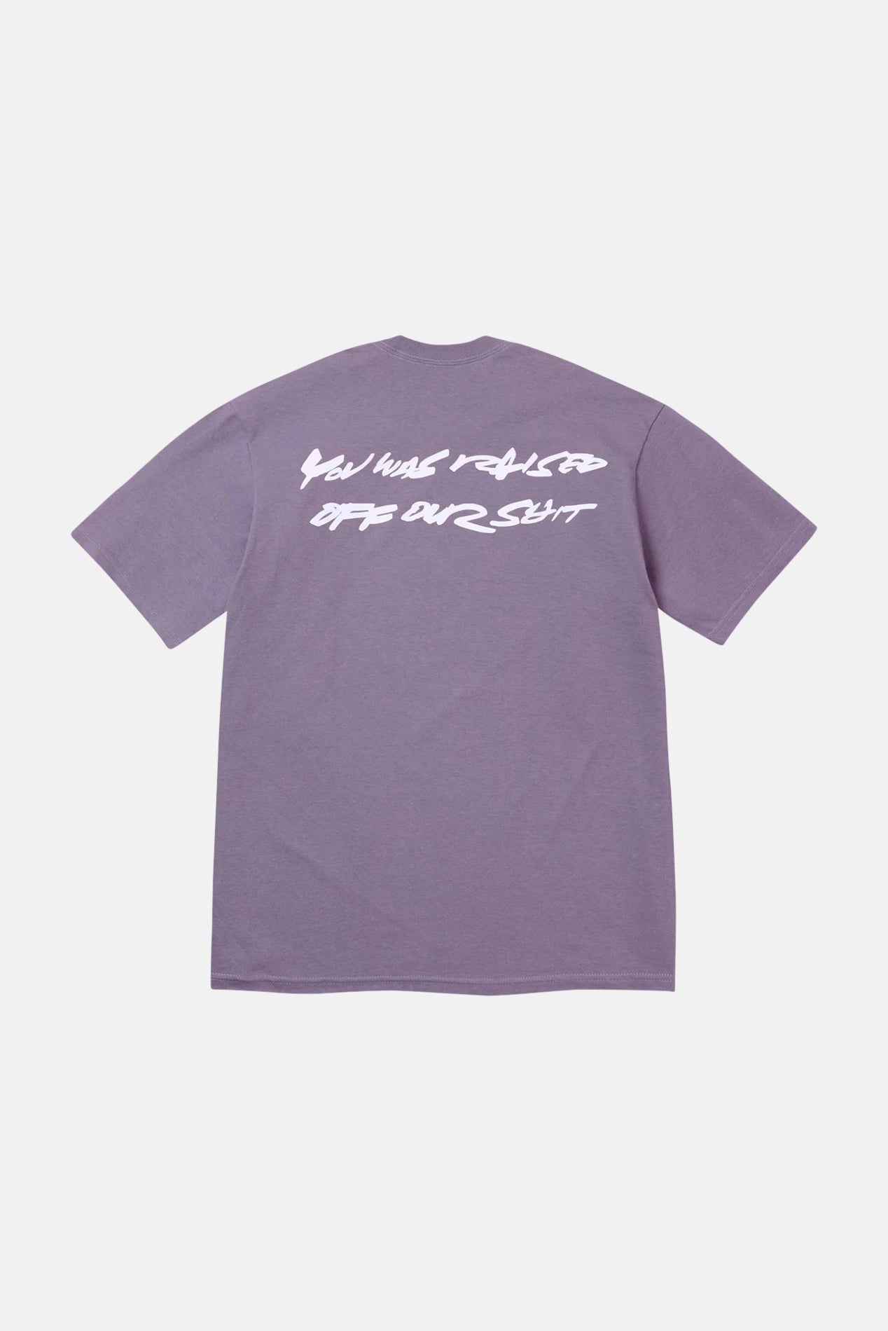 Futura Box Logo Tee Dusty Purple – blueandcream