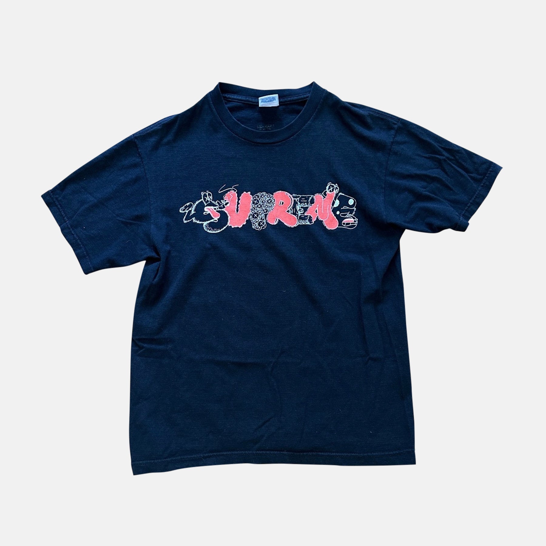 Supreme Kaws OG GRAF Tee Black – blueandcream