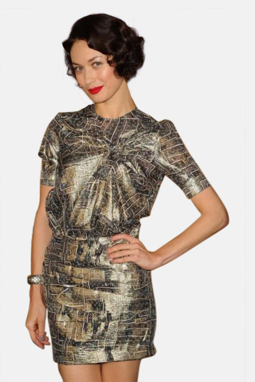 blueandcream Isabel Marant x HM Shimmer Dress Gold, Size 8 - Dresses blueandcream Isabel Marant x HM Shimmer Dress Gold, Size 8 - Dresses