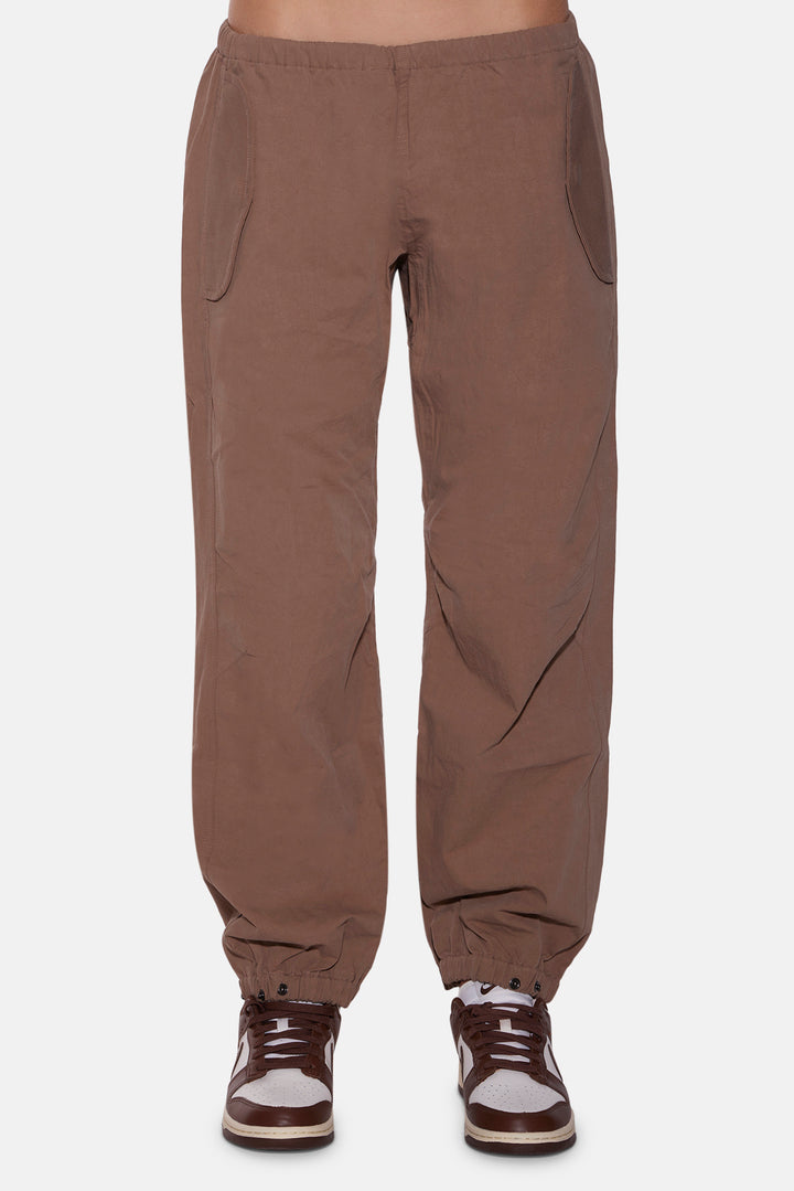Justine Cotton Parachute Pant Brown