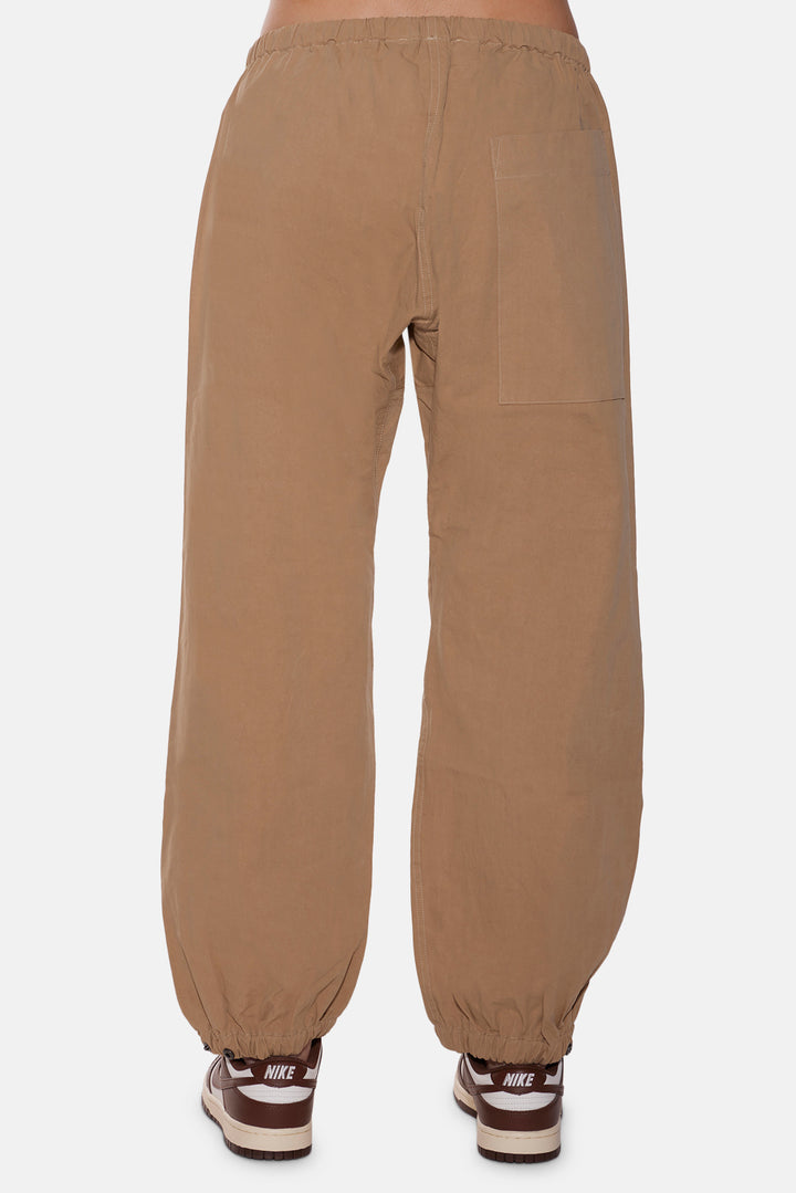 Justine Cotton Parachute Pant Khaki