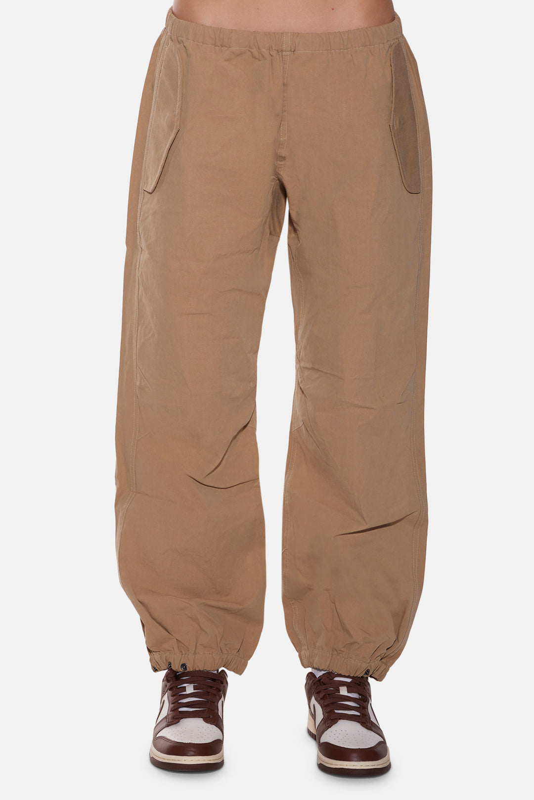 Justine Cotton Parachute Pant Khaki
