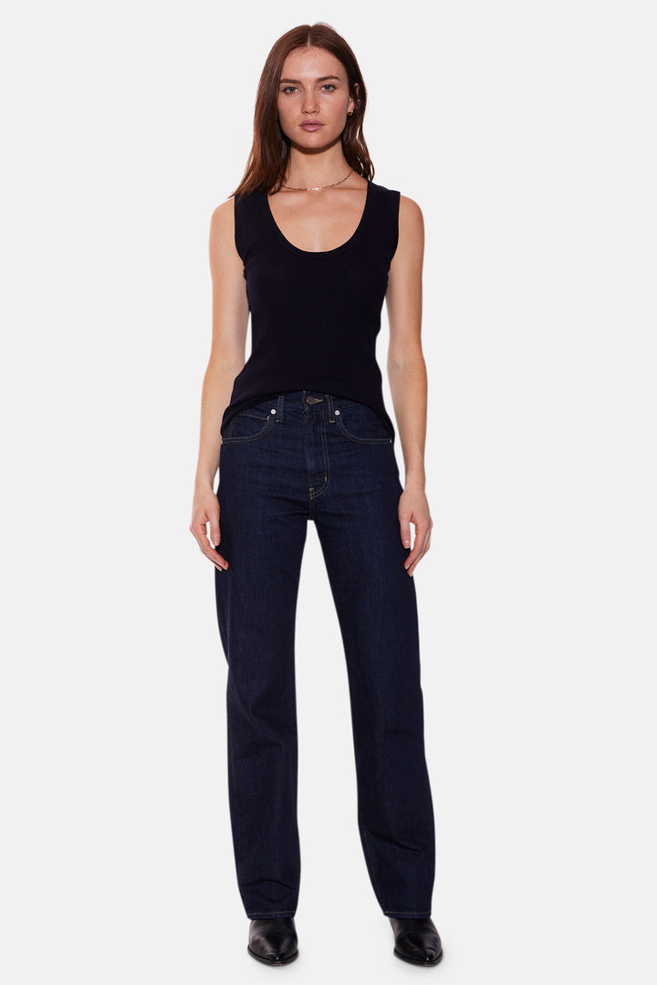 Klara Knit Tank Merino Wool Navy